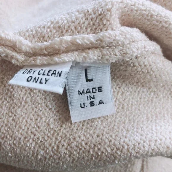 St. John Basics Knit Top Sleeveless Square Neck Sweater Cream white Size L - Picture 8 of 10